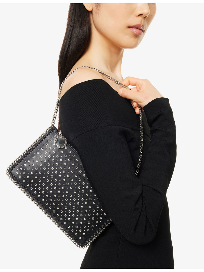 Stella McCartney Pochette Eyelets Faux-Leather Shoulder Bag outlook