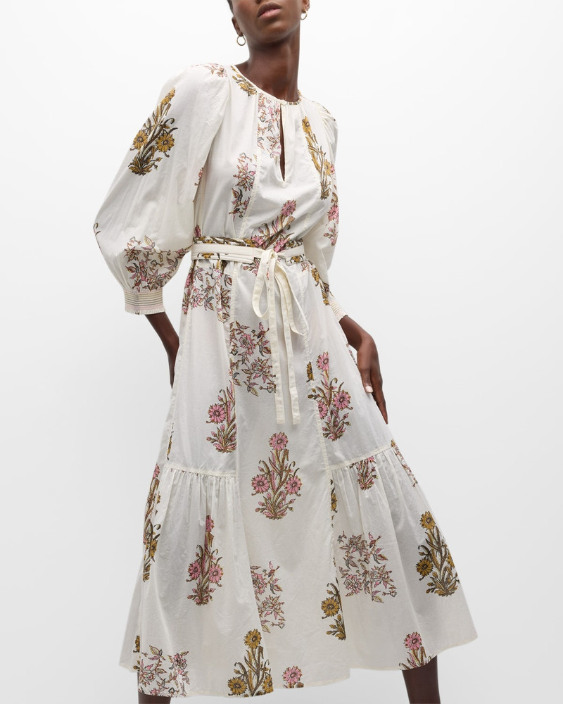 Darabelle Floral-Print Cotton Midi Dress 7