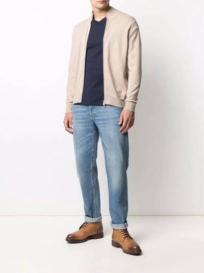 Brunello Cucinelli zip-up cashmere cardigan outlook