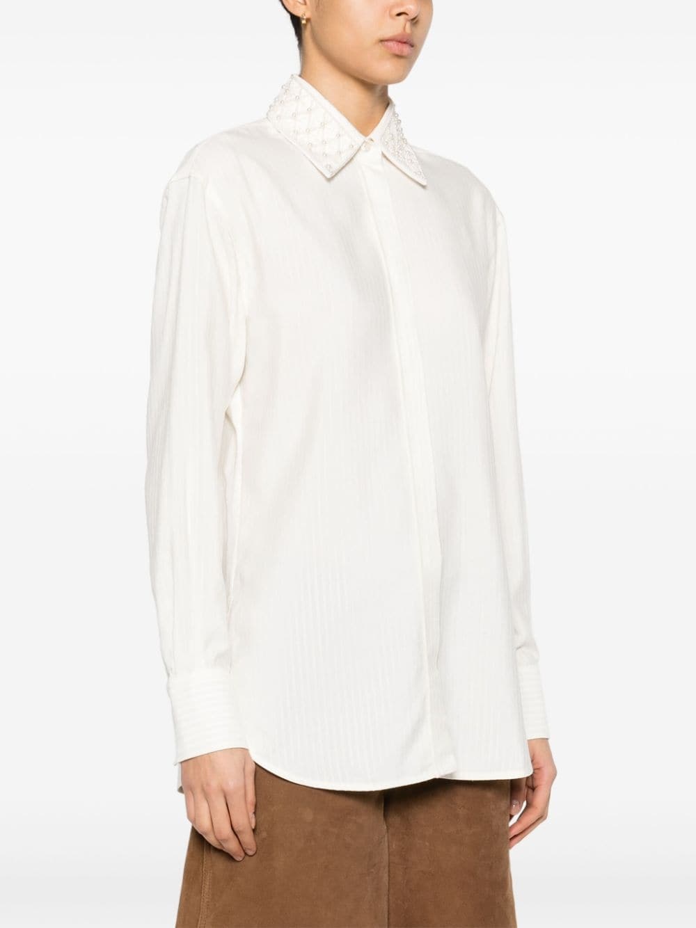 ribbed-effect shirt - 3