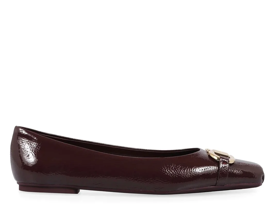 Ferragamo Gancini Embellished Ballet Flats - 1