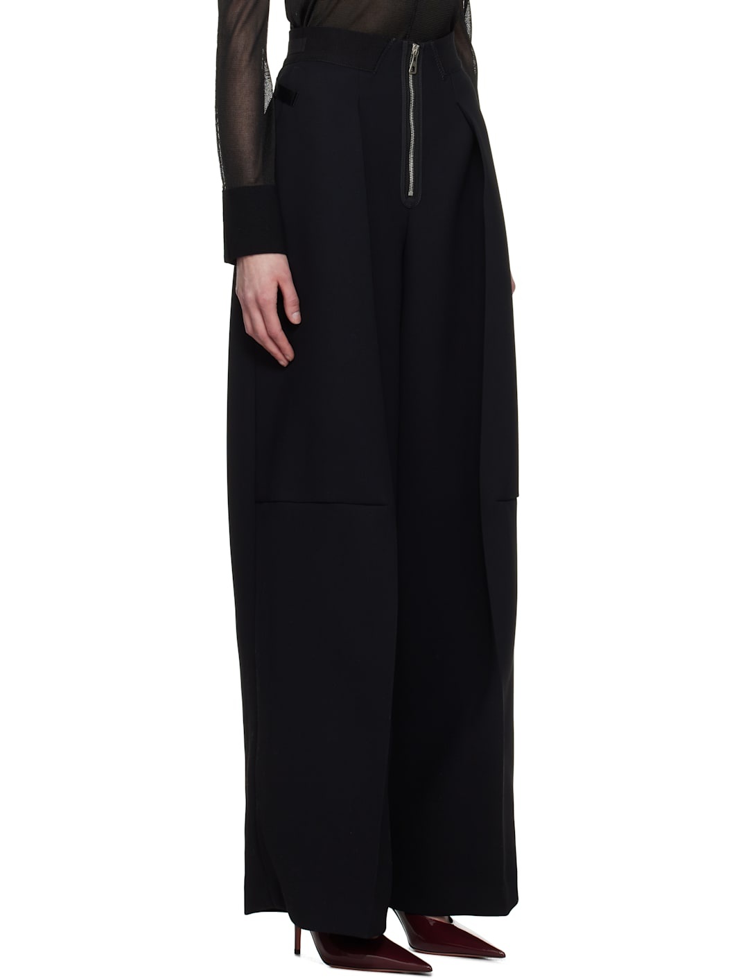 Black 'The Crepe' Trousers - 2