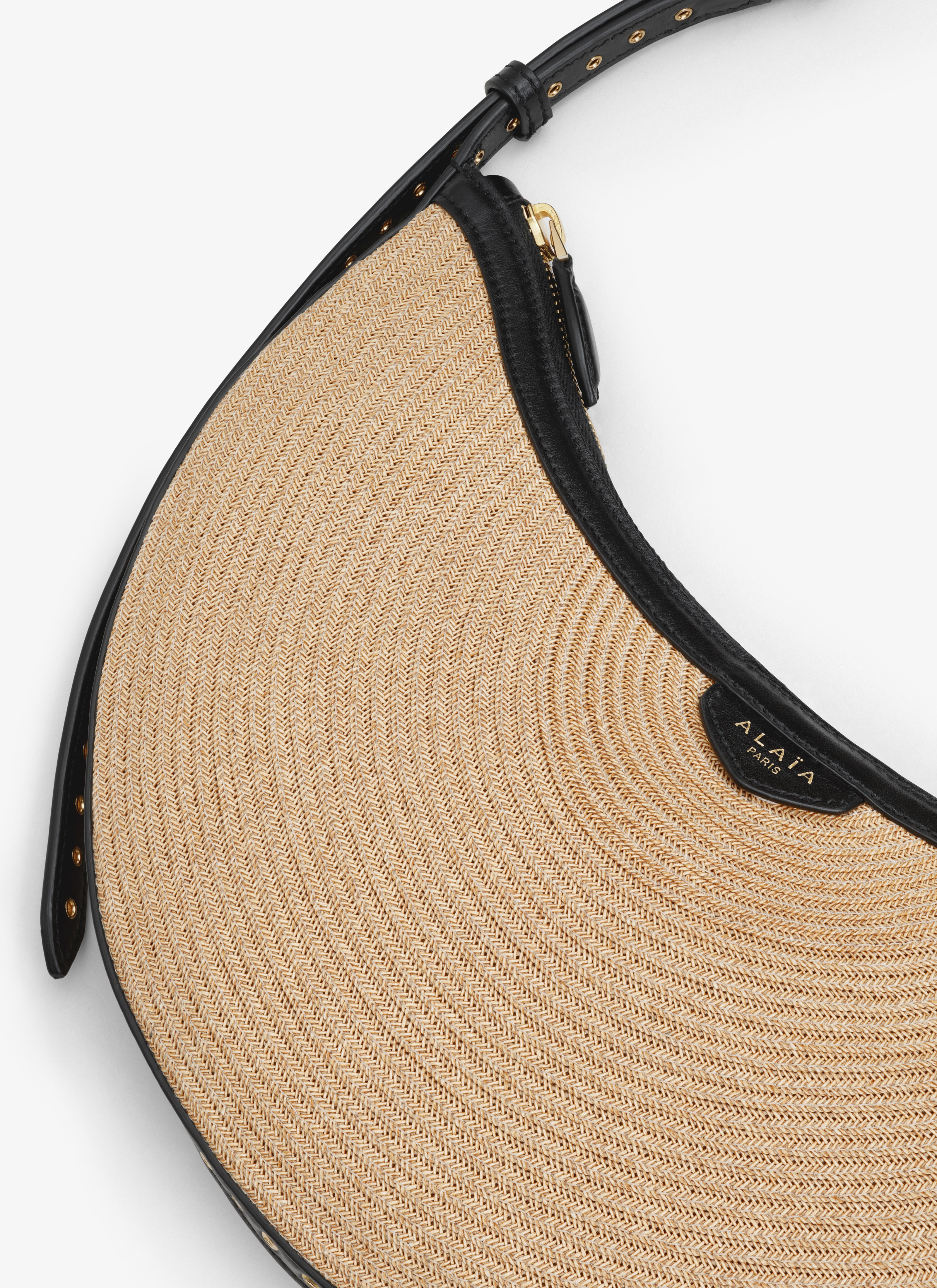 【関税込み】ALAIA ベージュ One Piece Demi Lune バッグ ALAÏA ONE PIECE DEMI LUNE BAG IN PAPER STRAW | ALAÏA HU