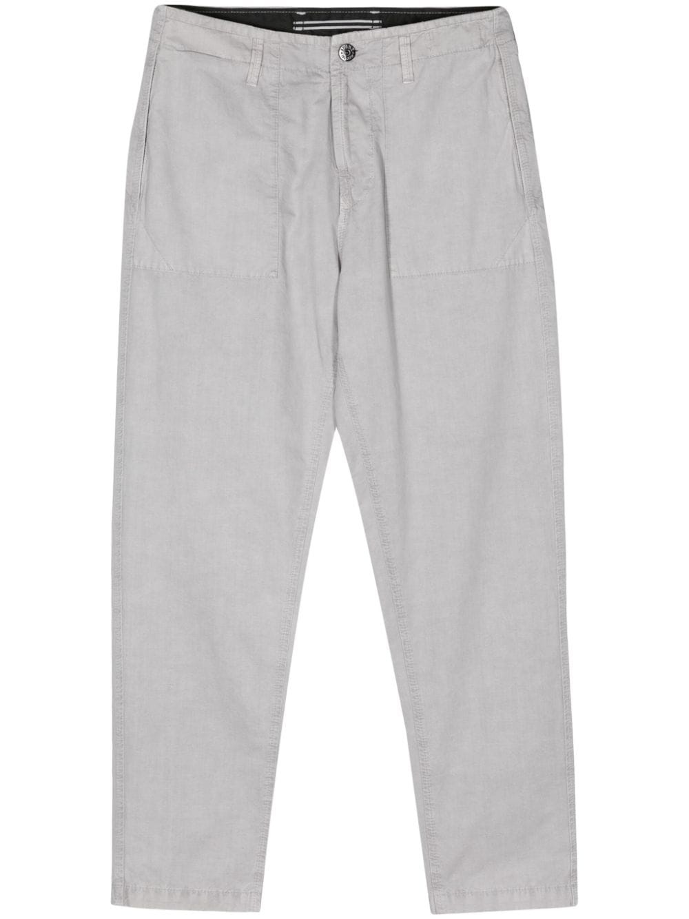 mid-rise tapered trousers - 1