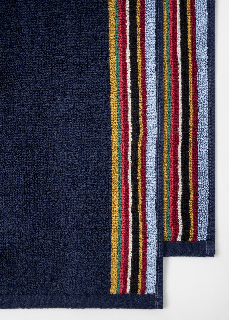 Navy 'Signature Stripe' Hand Towel 3