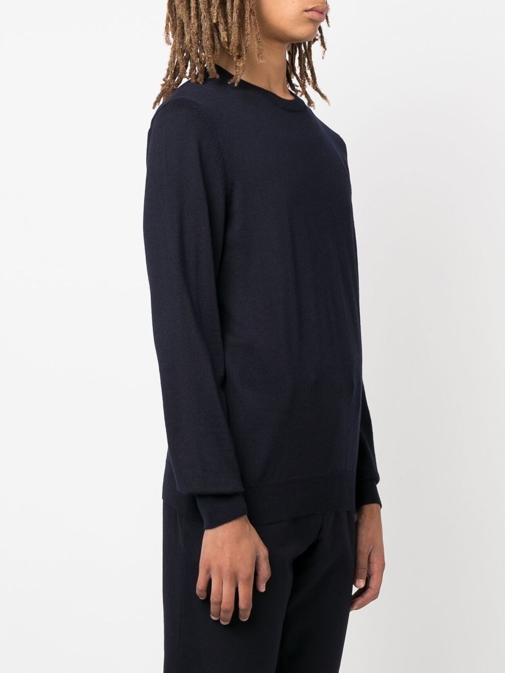 crewneck virgin wool jumper - 3