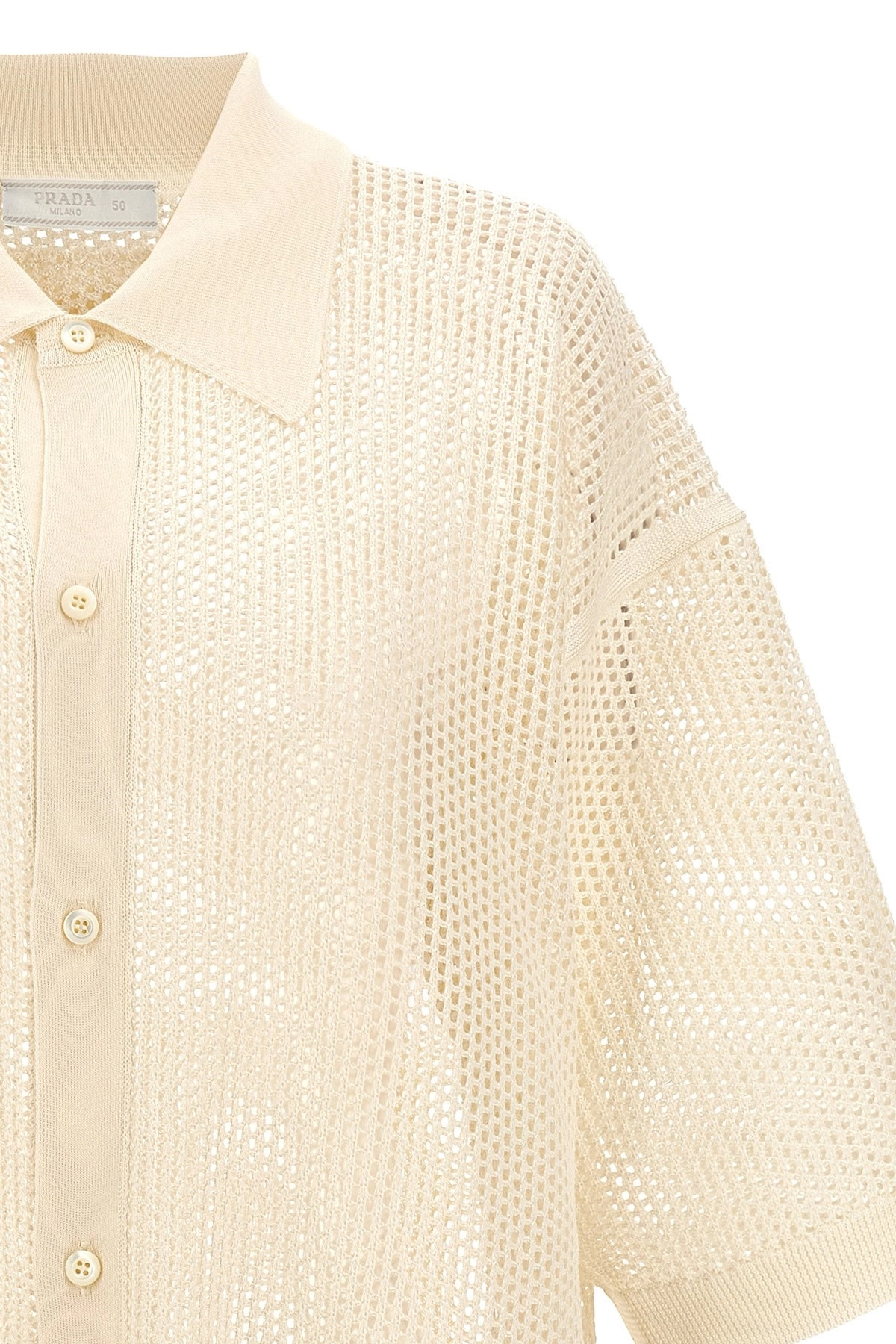 Mesh knit shirt - 4