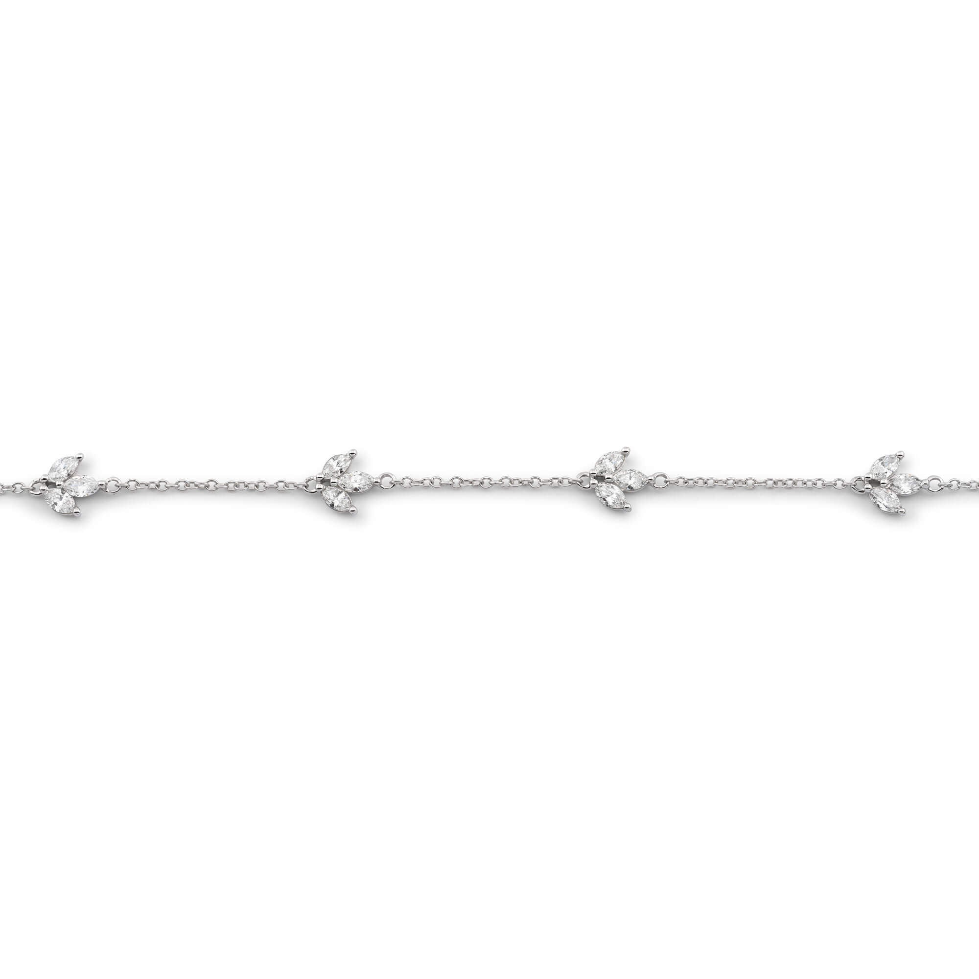 LAB-Created Diamond Fleur Bracelet - 3