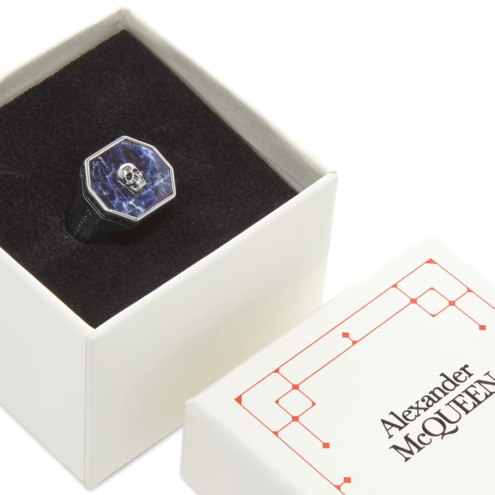 Alexander McQueen Skull Signet Ring - 4