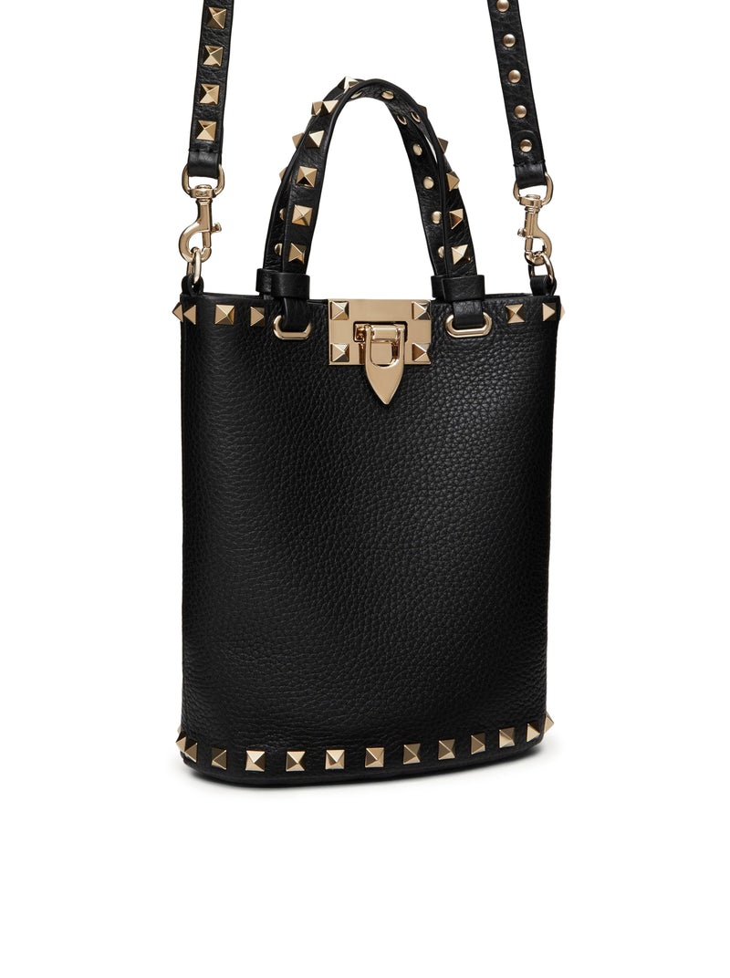 Valentino Garavani Women Pouch With Rockstud Shoulder Strap In Grained Calfskin - 7