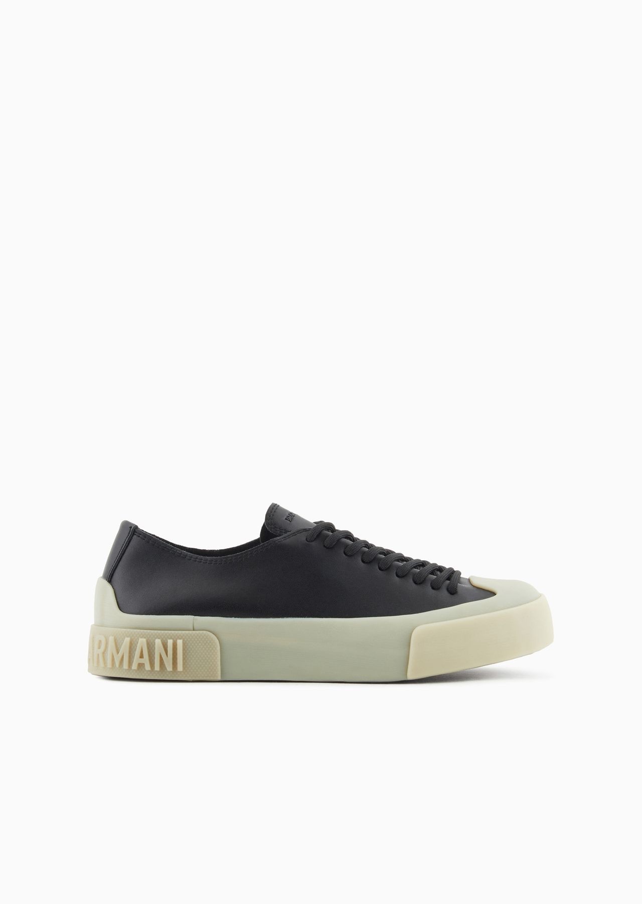 Leather sneakers with clear soles - 1