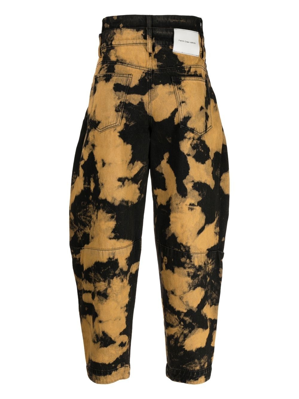 tie-dye double-waist tapered trousers - 2