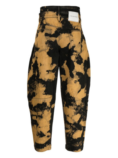 FENG CHEN WANG tie-dye double-waist tapered trousers outlook