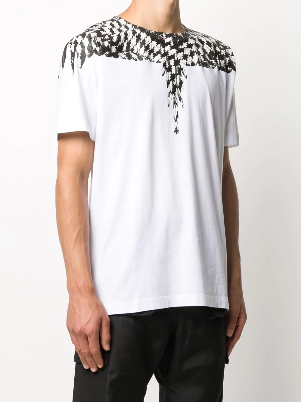 cross pattern wings T-shirt - 3