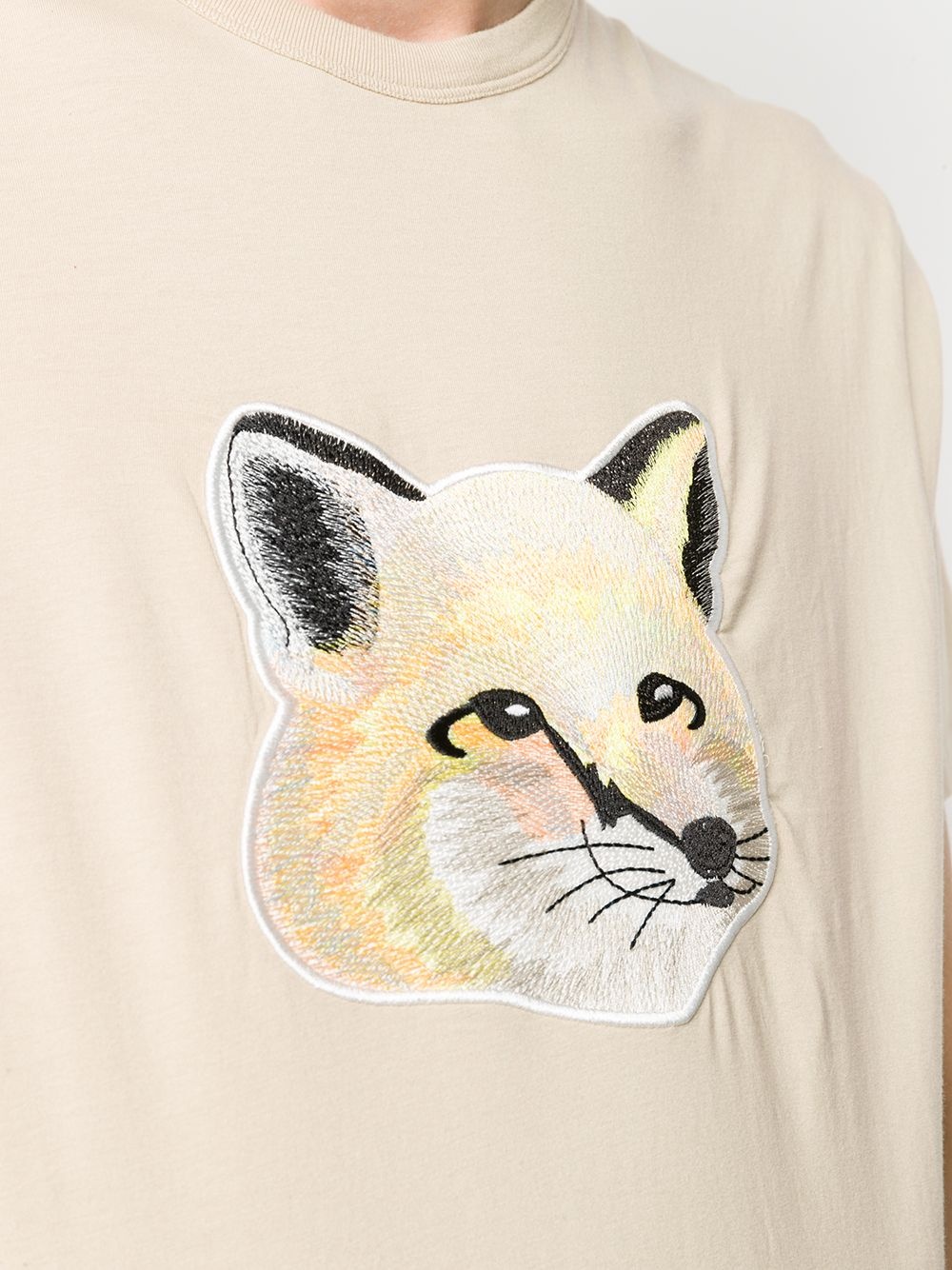 Fox Head appliqué T-shirt - 6