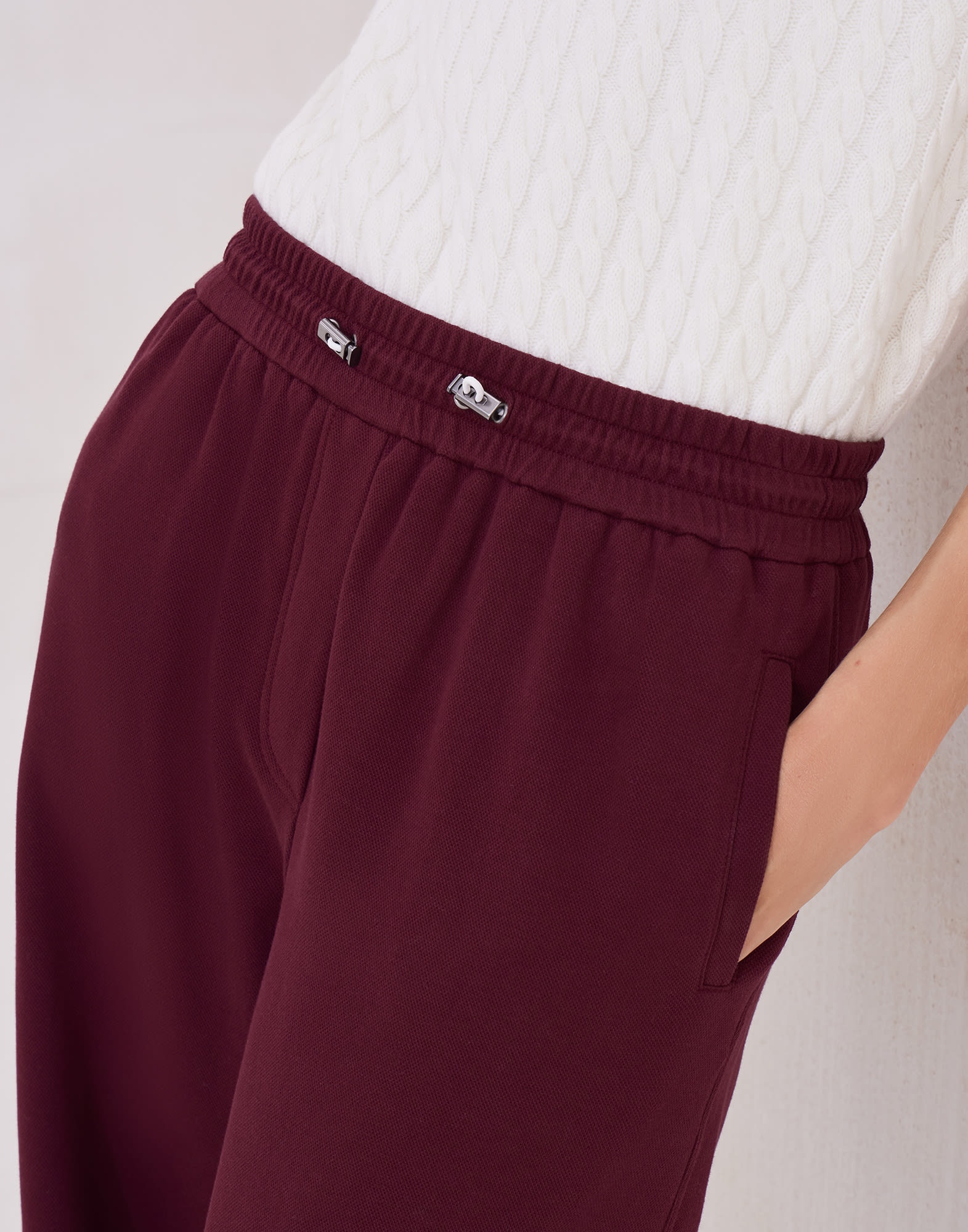 Techno cotton piqué track trousers - 3