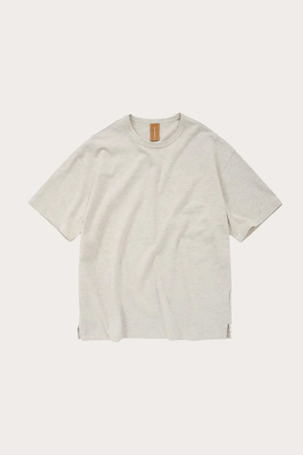 OG Double Rib Oversized Tee - Oatmeal - 1