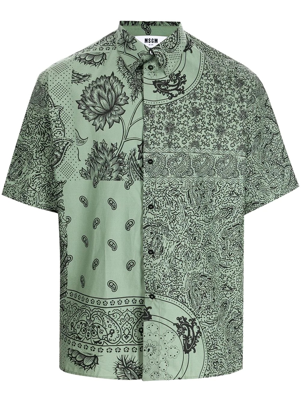 multi-print short-sleeve shirt - 1