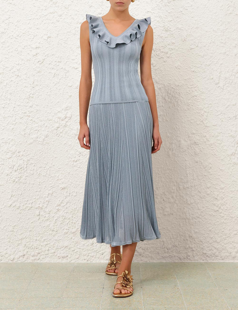 Zimmermann ASTER METALLIC MIDI SKIRT outlook