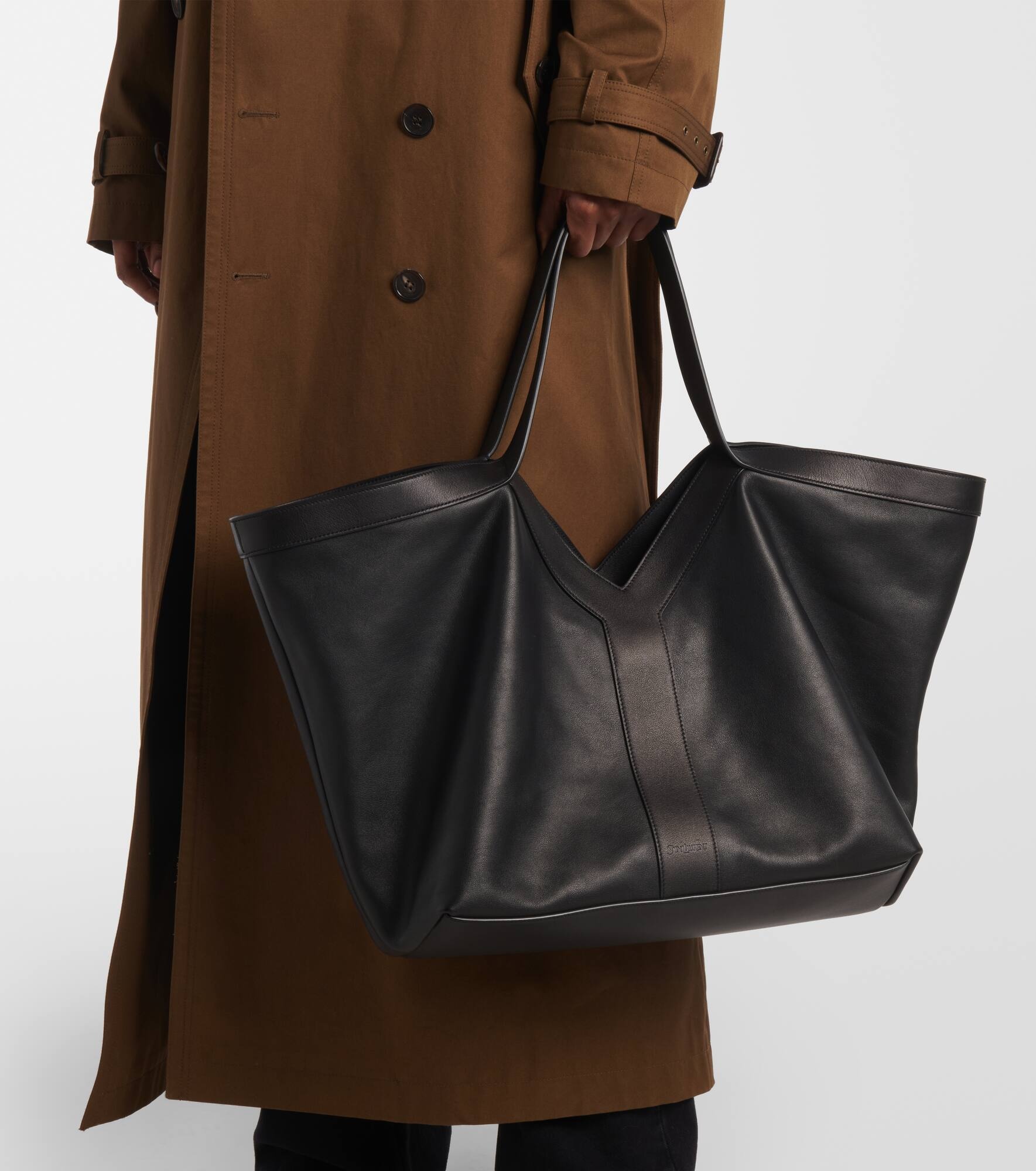 Y leather tote bag - 7