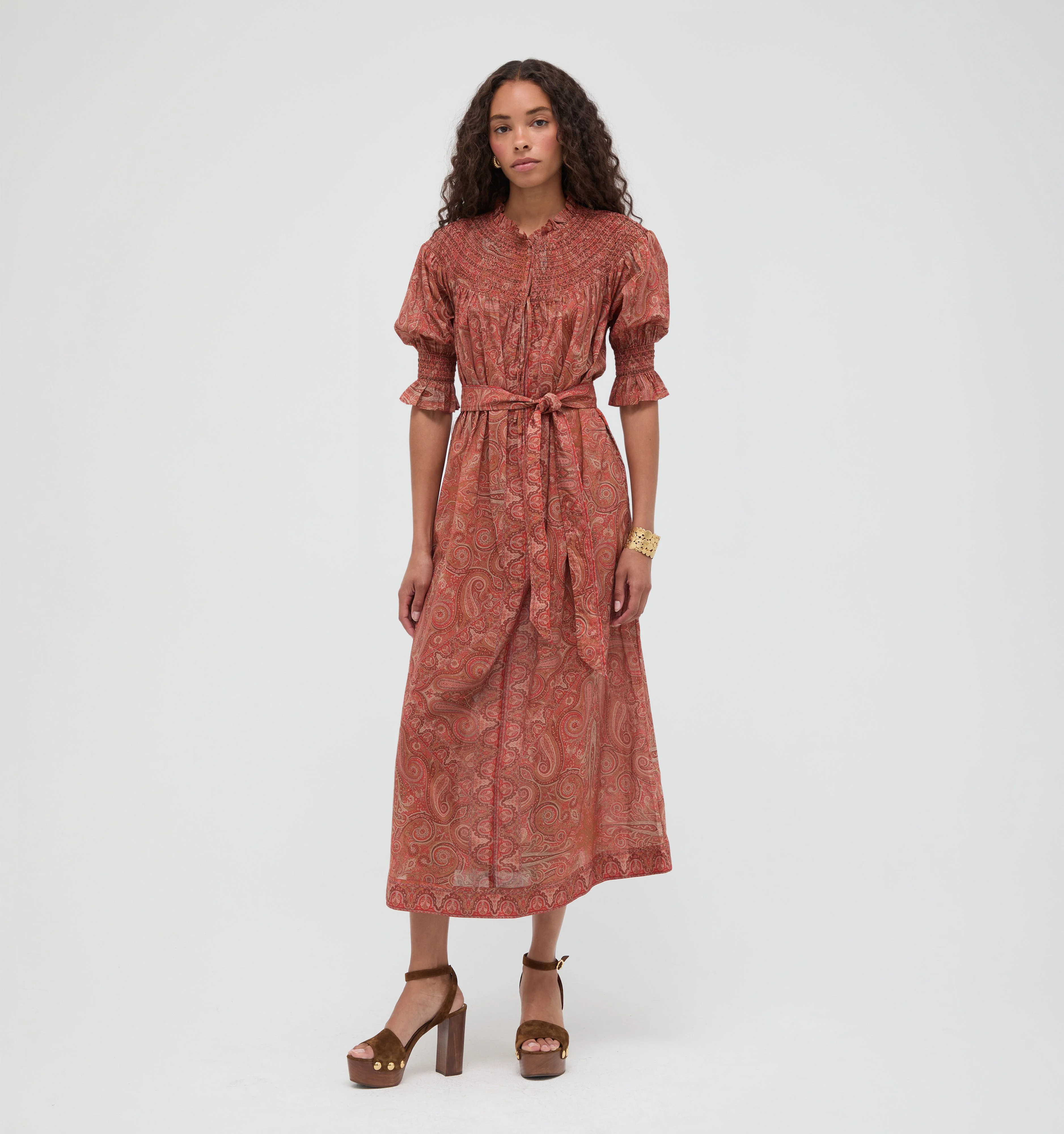 The Zinnia Maxi Dress - Cypress Paisley - 1