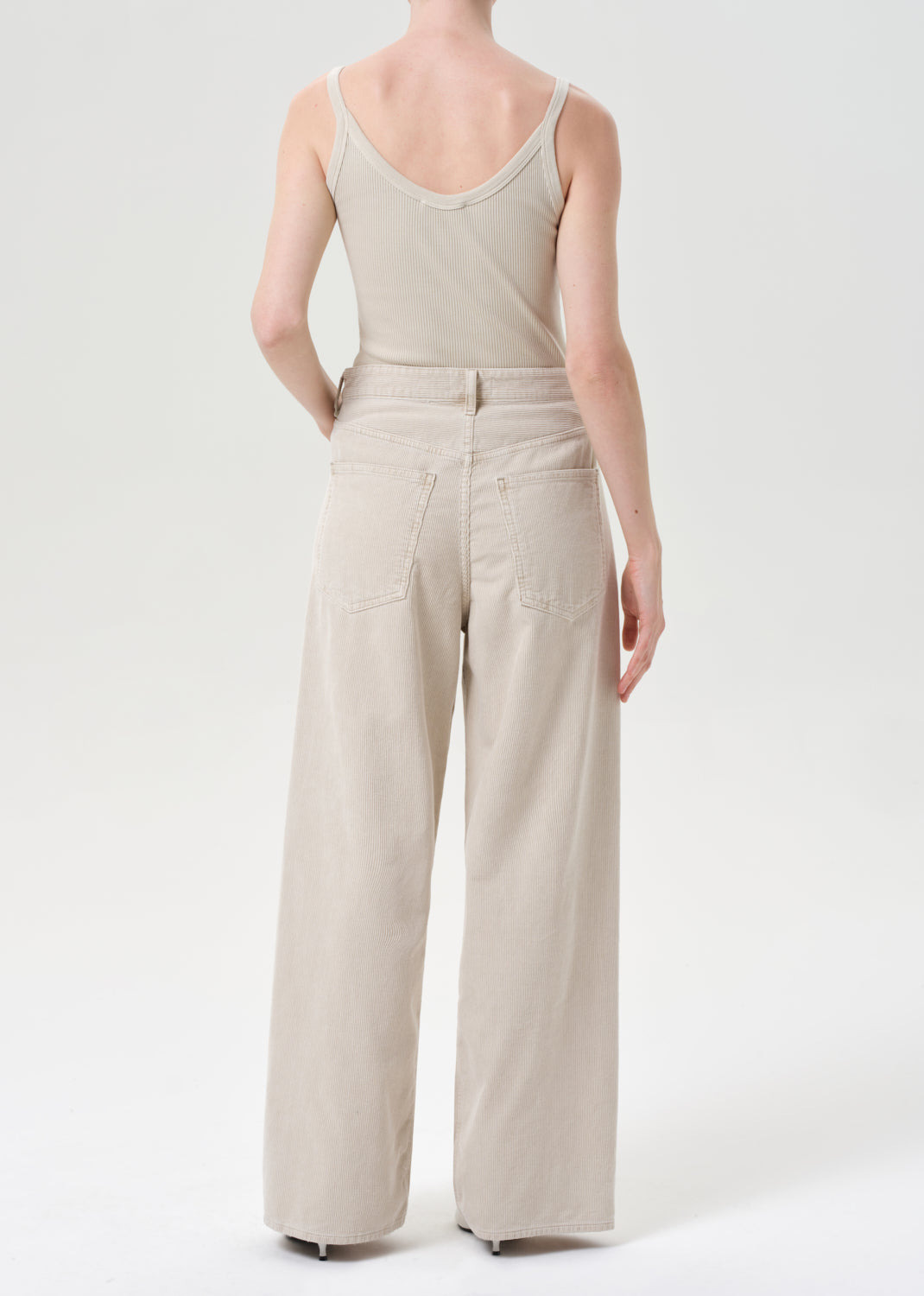 VANA FOLD JEAN (CORDUROY) IN RICE GRASS - 3