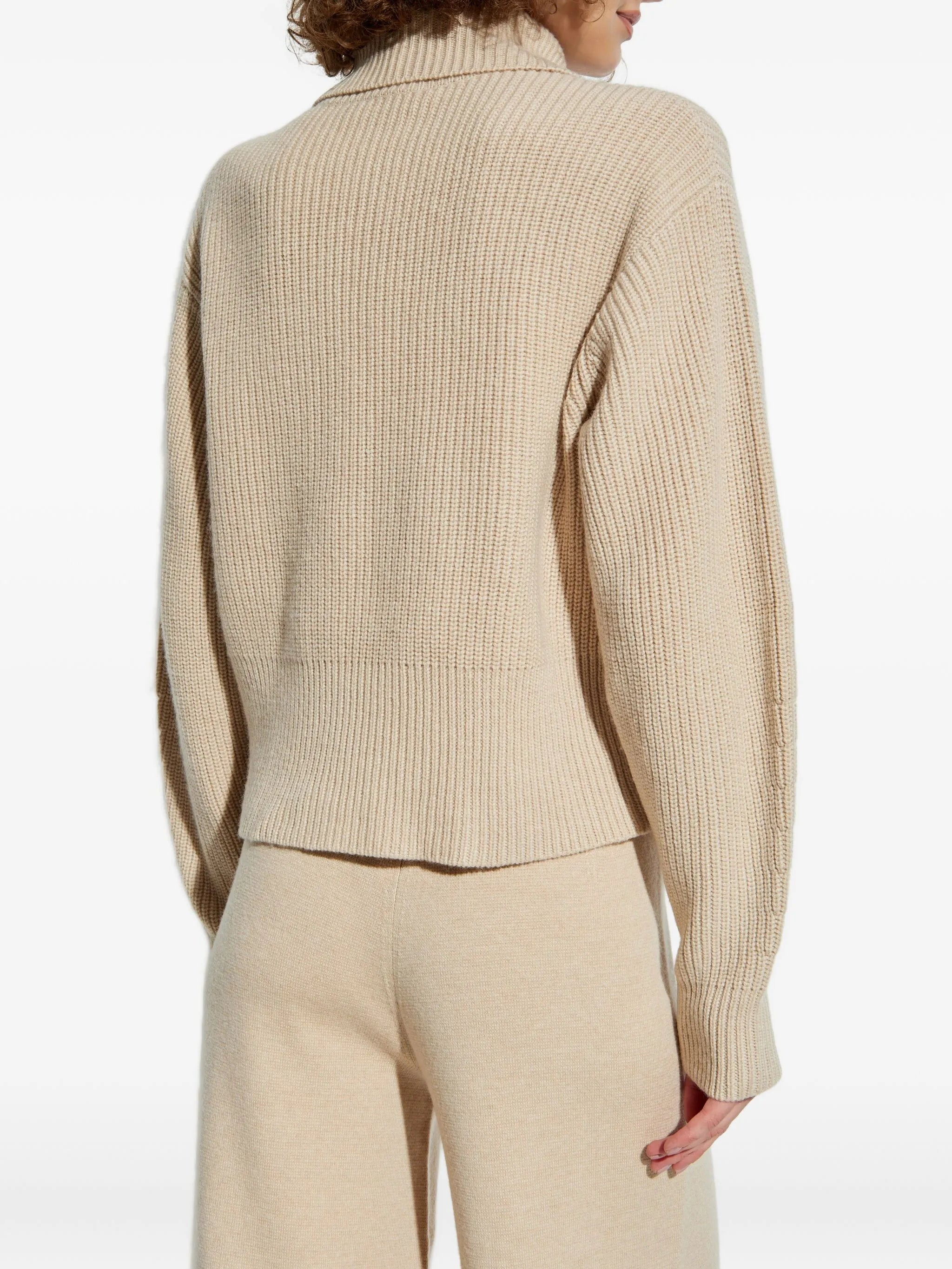 Max Mara Ribbed Zip-neck Sweater - 5