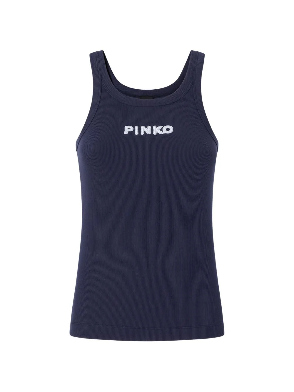 sleeveless ribbed top - 1