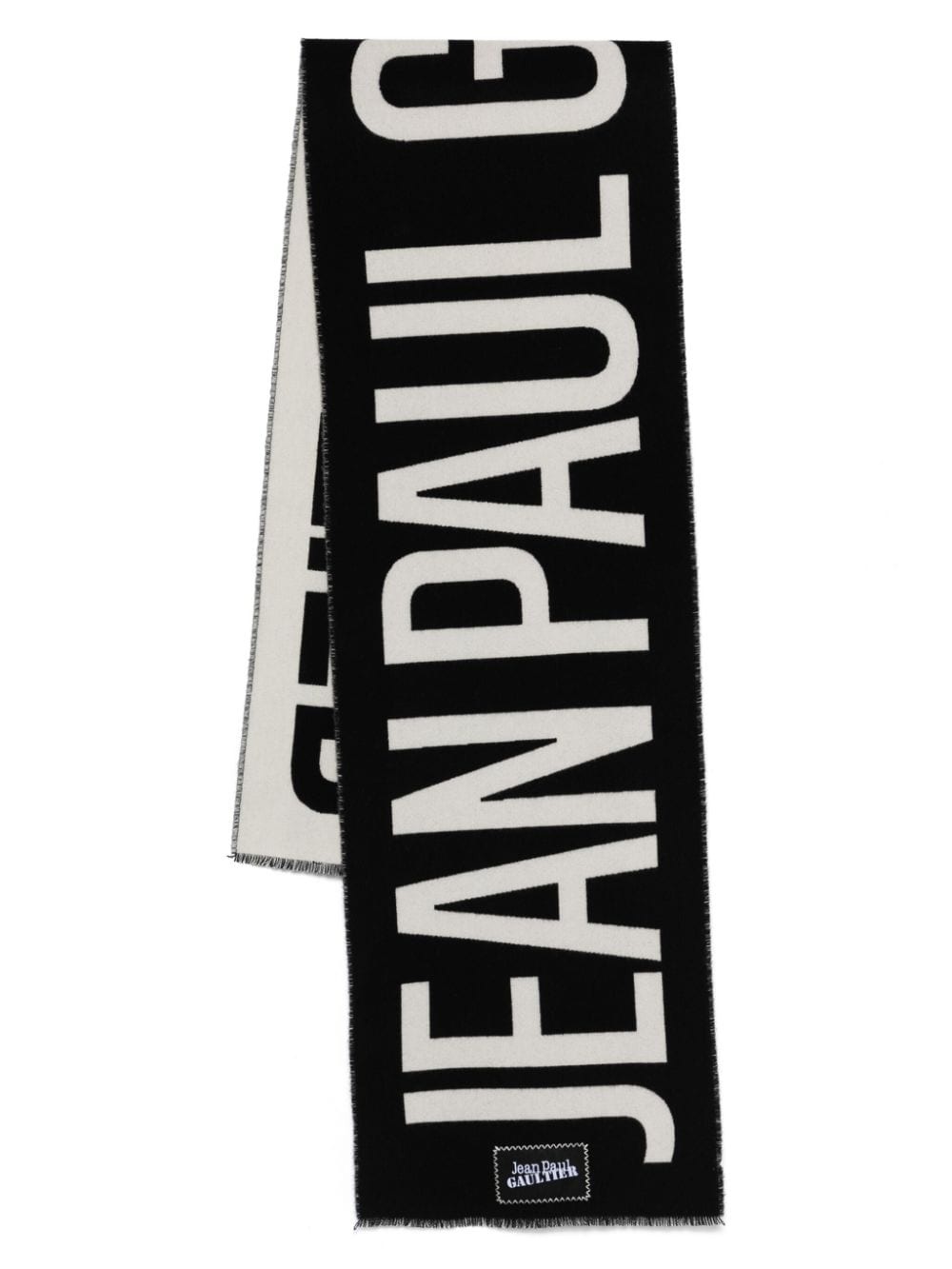 logo-print scarf - 1