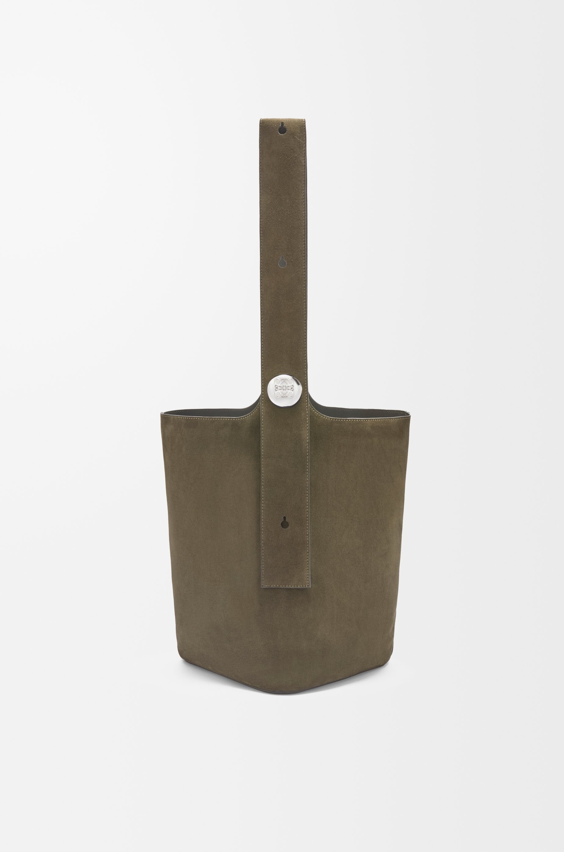 Large Pebble bucket bag in suede calfskin - 2