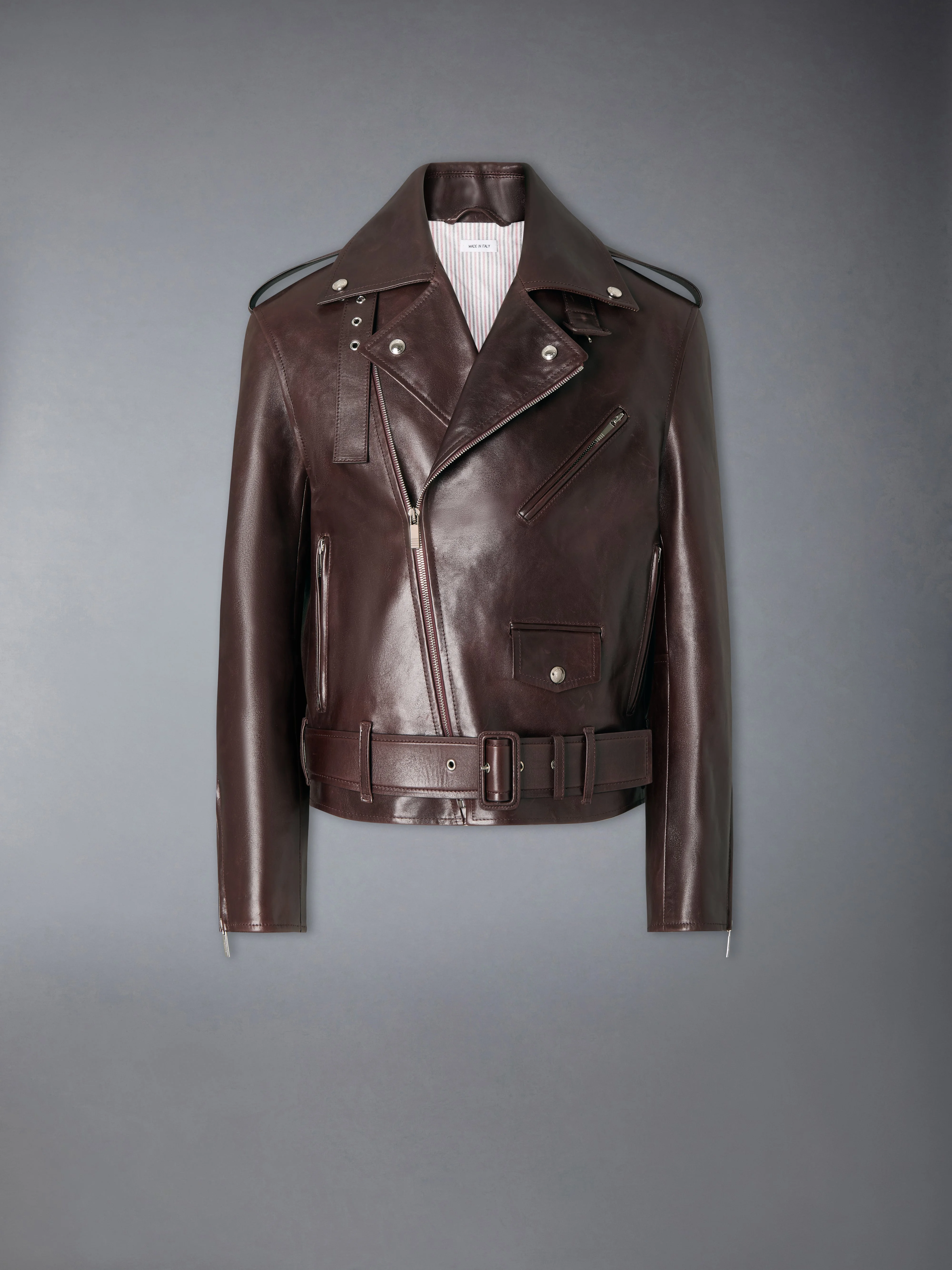LEATHER MOTO JACKET - 1