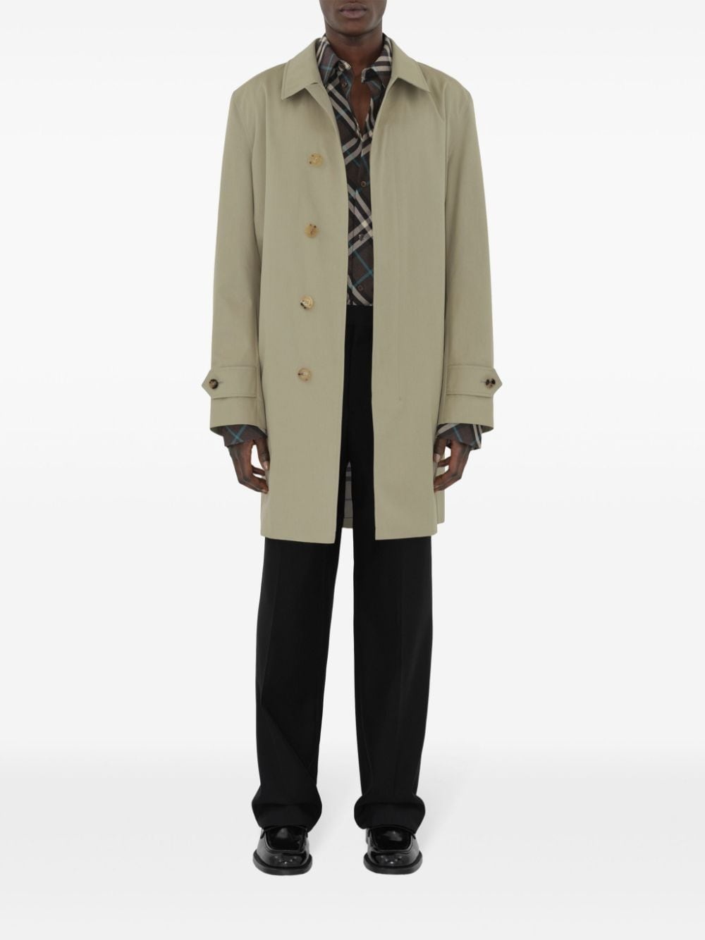garbardine cotton coat - 2
