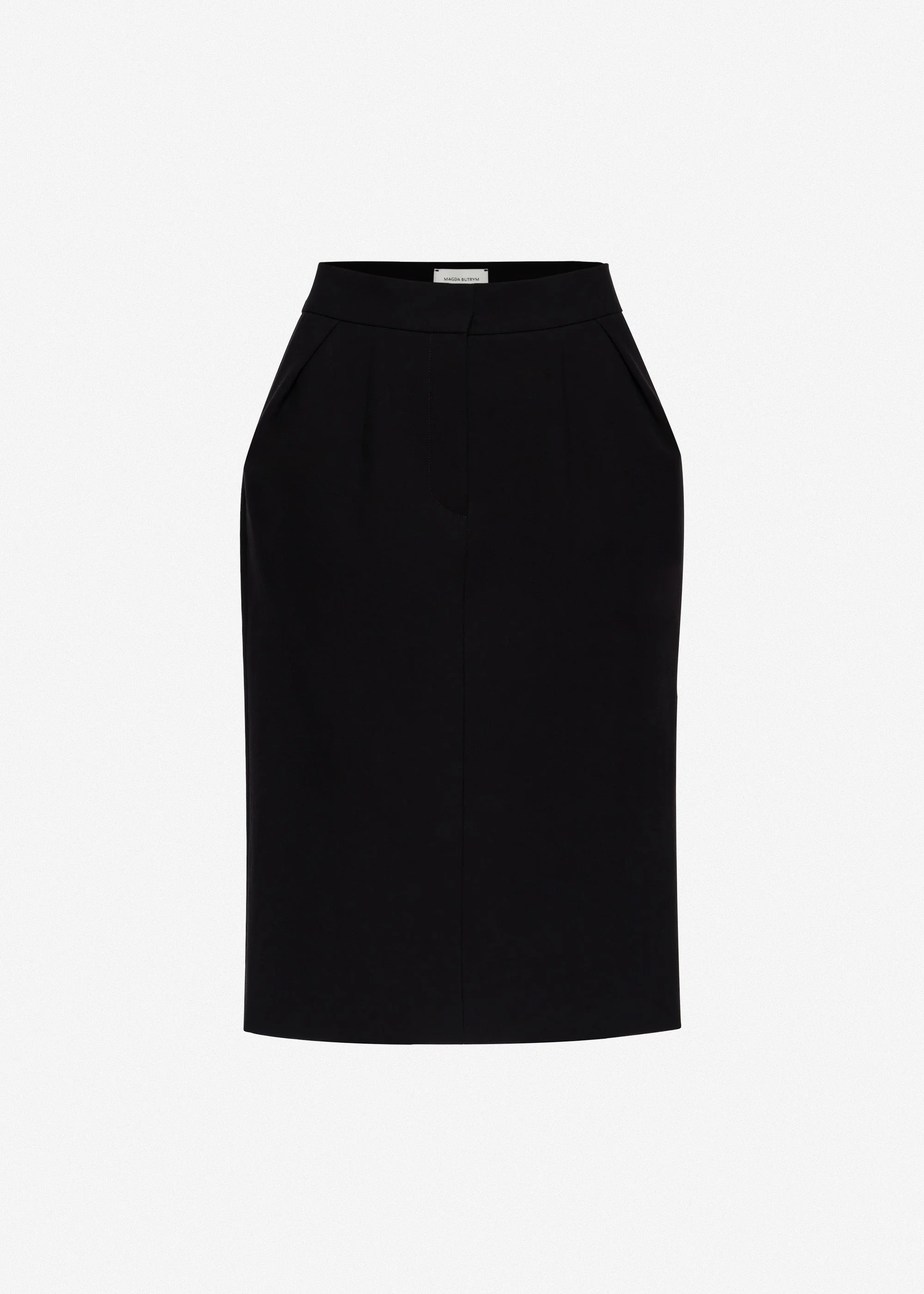Tailored pencil skirt in black - 1