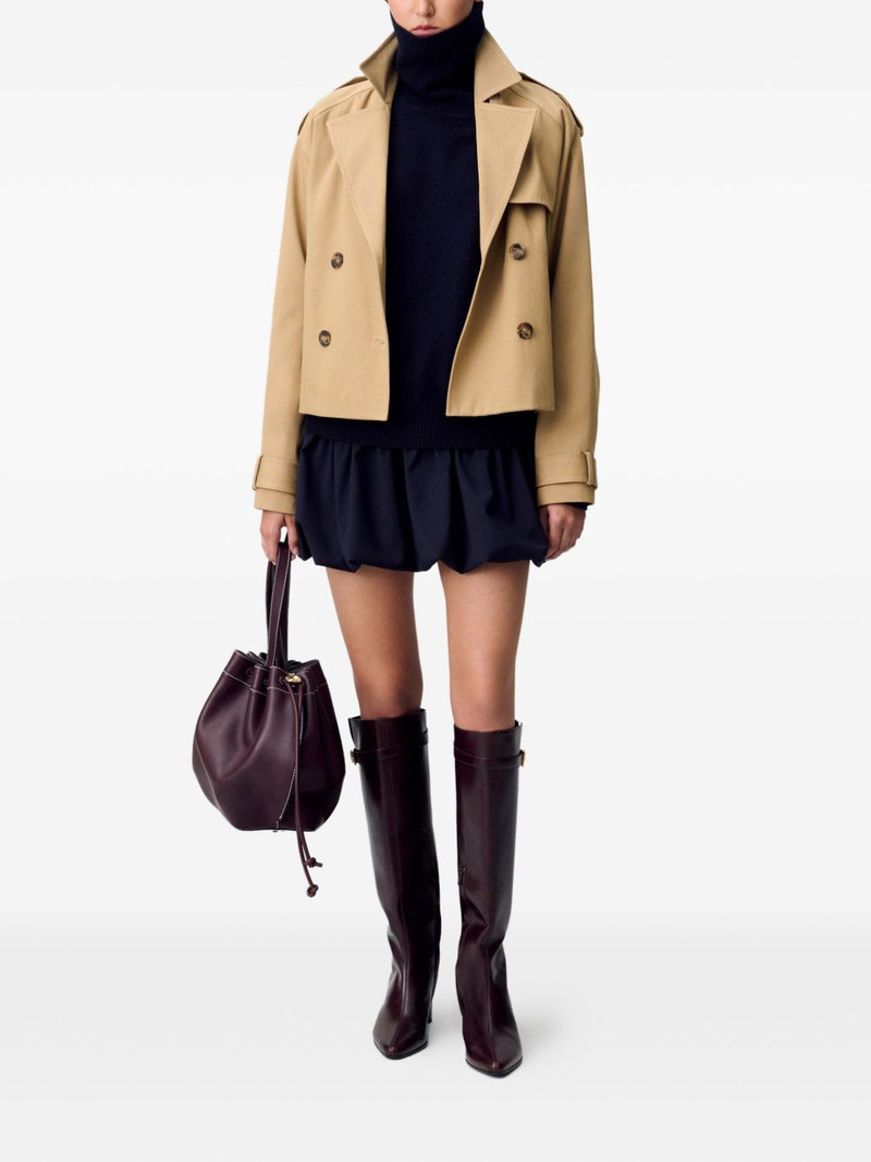 Claudie Pierlot cropped trench jacket outlook
