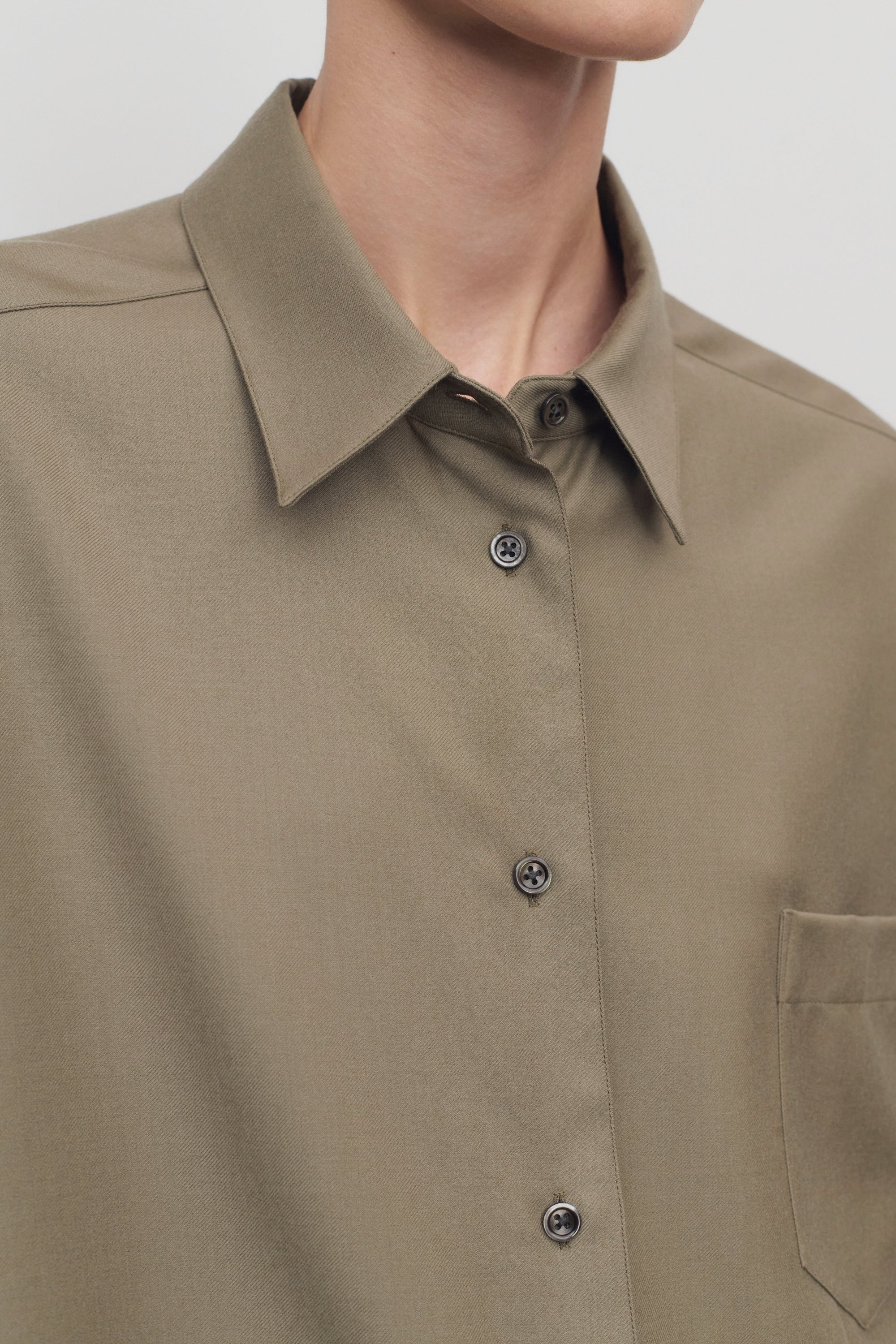 Pino Shirt in Virgin Wool - 6