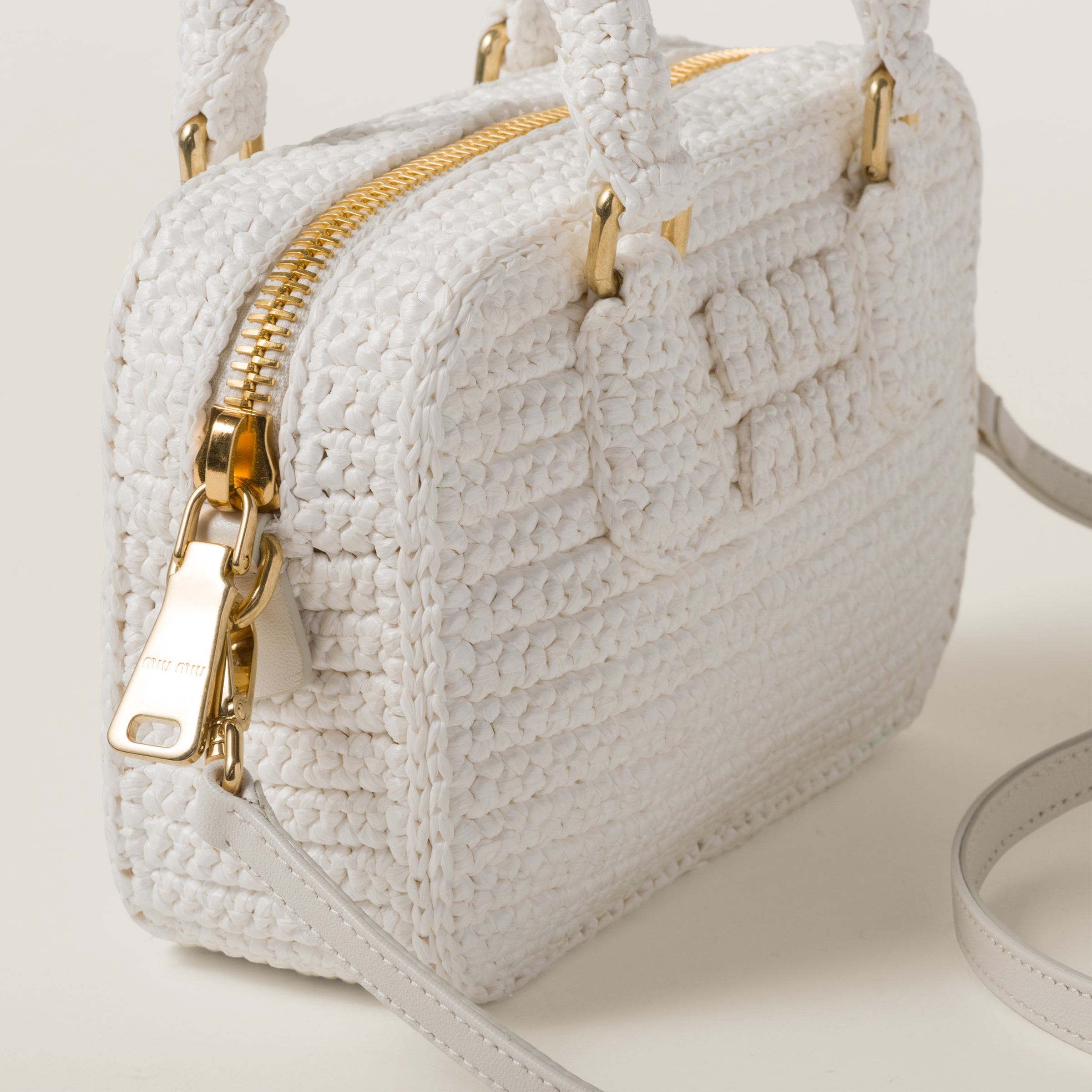 Crochet top-handle bag - 7