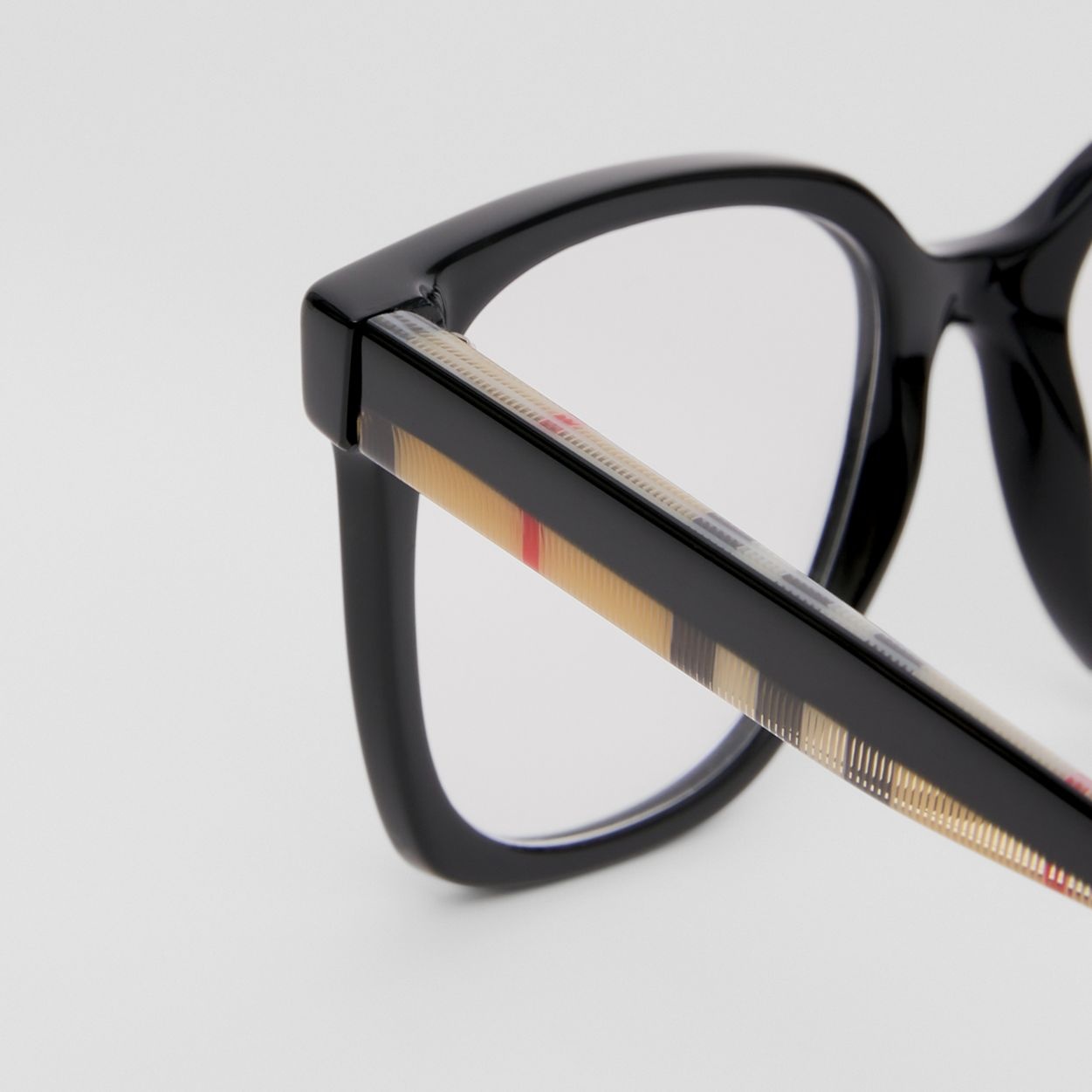 Vintage Check Bio-acetate Square Optical Frames - 2