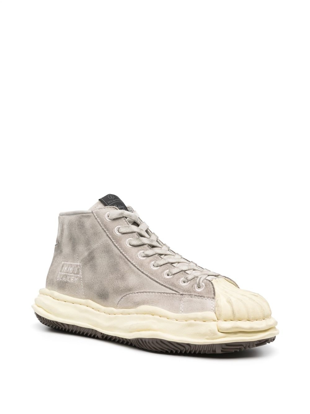 distressed-effect high-top sneakers - 2