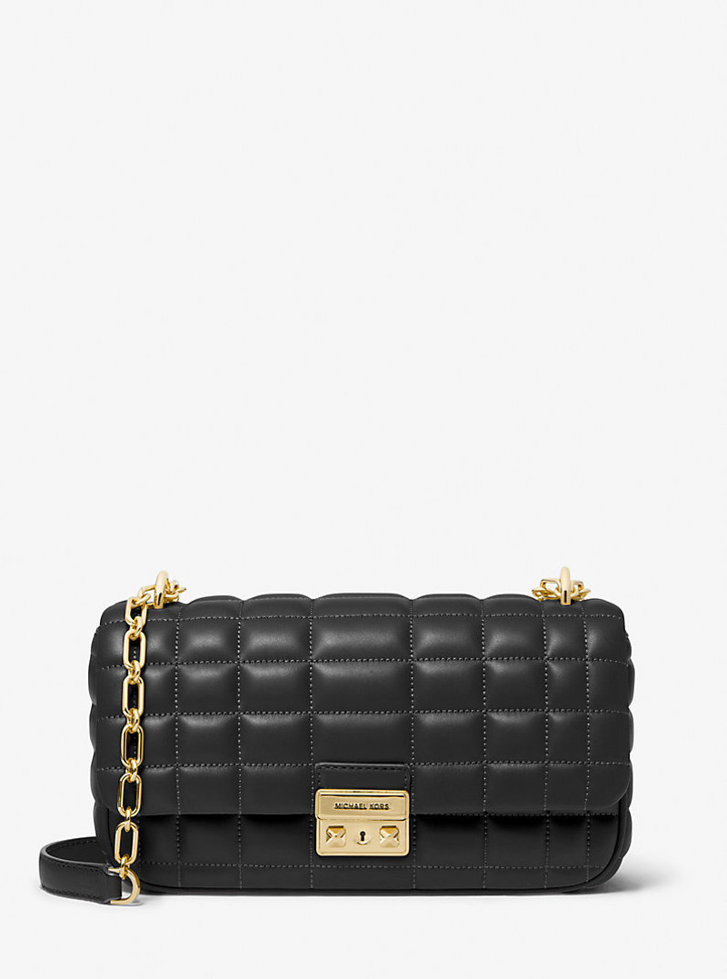 Tribeca Large Quilted Leather Shoulder Bag 1