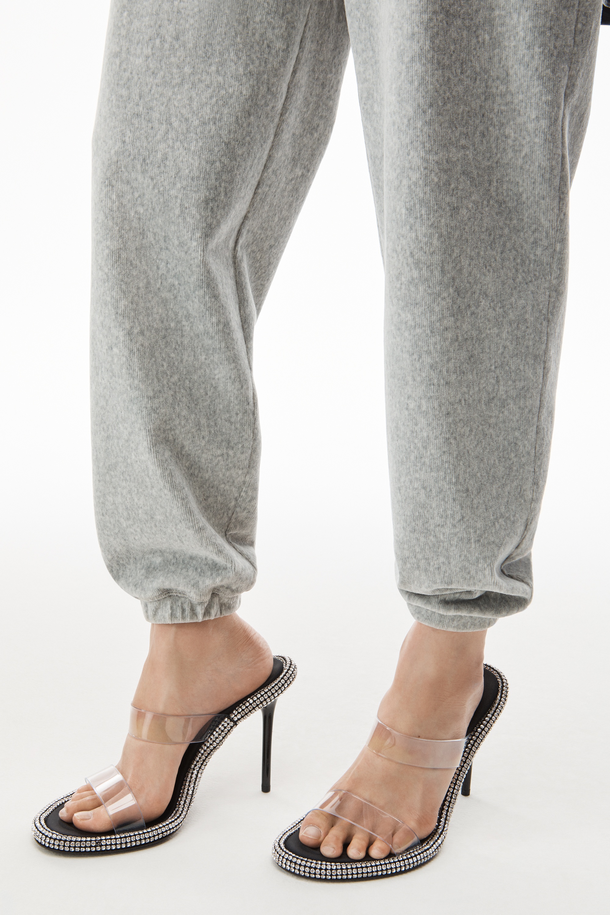 logo elastic jogger in stretch corduroy - 5