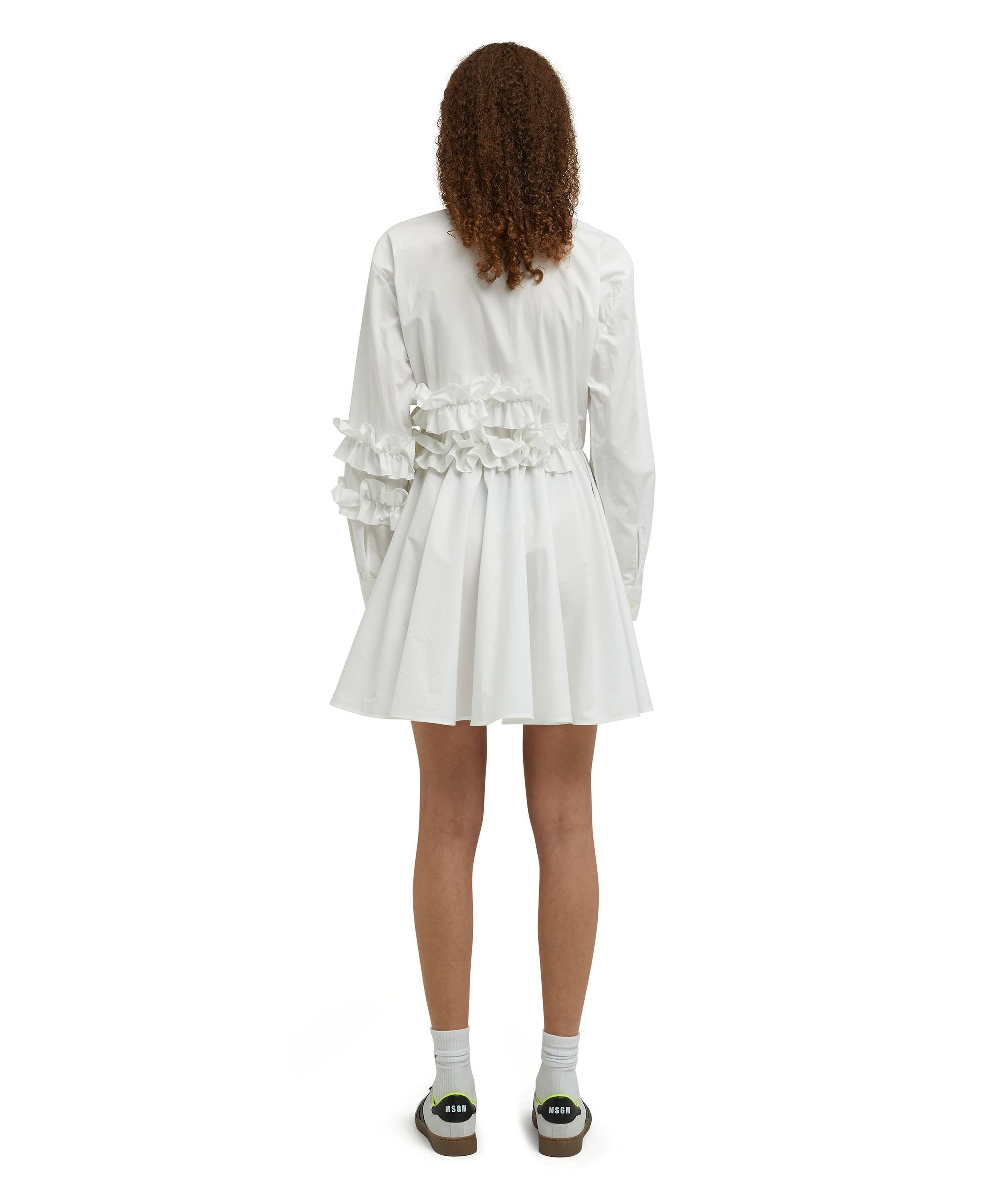 Poplin cotton midi dress - 4