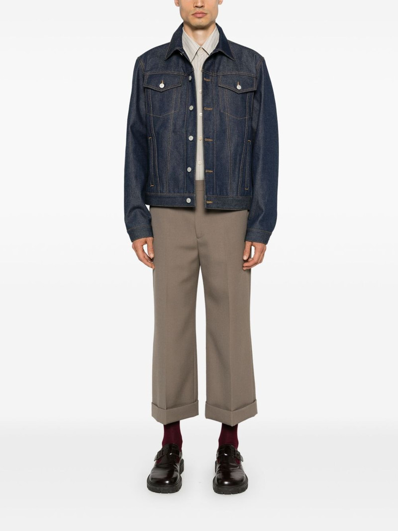 GUCCI cropped wool gabardine trousers outlook