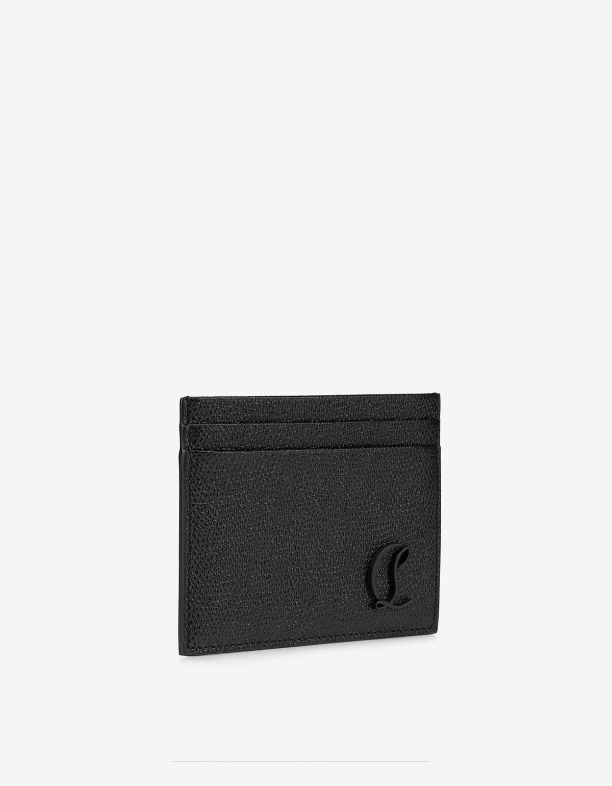 Christian Louboutin Black Mooncrest Leather Card Holder - 4