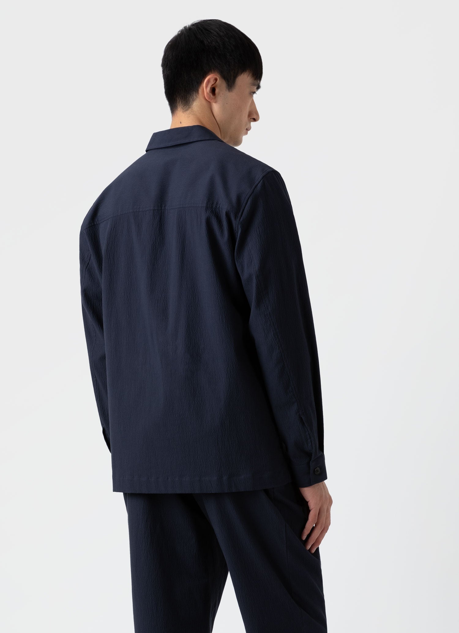Seersucker Overshirt - 4