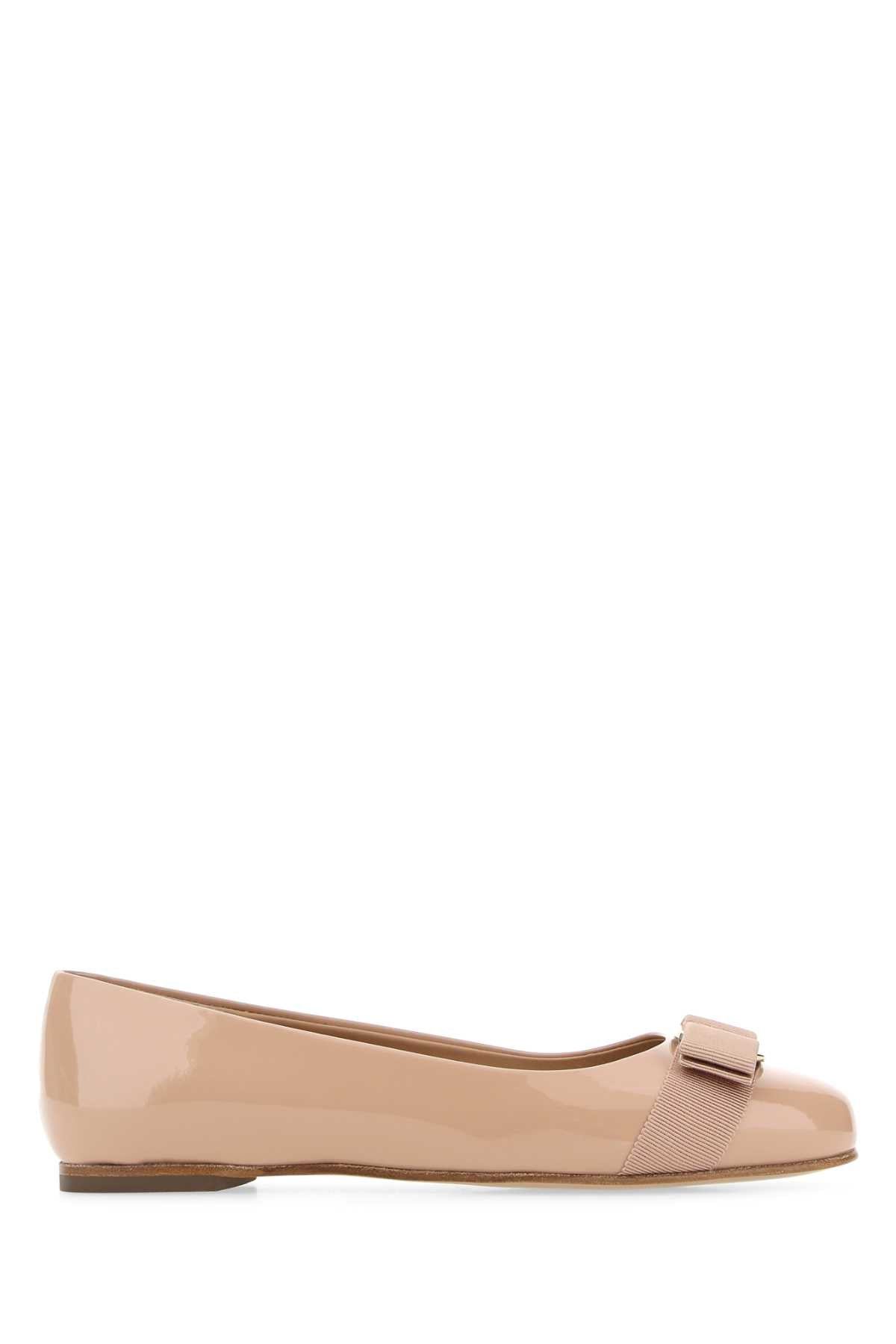 Salvatore Ferragamo Women Skin Pink Leather Varina Ballerinas - 1