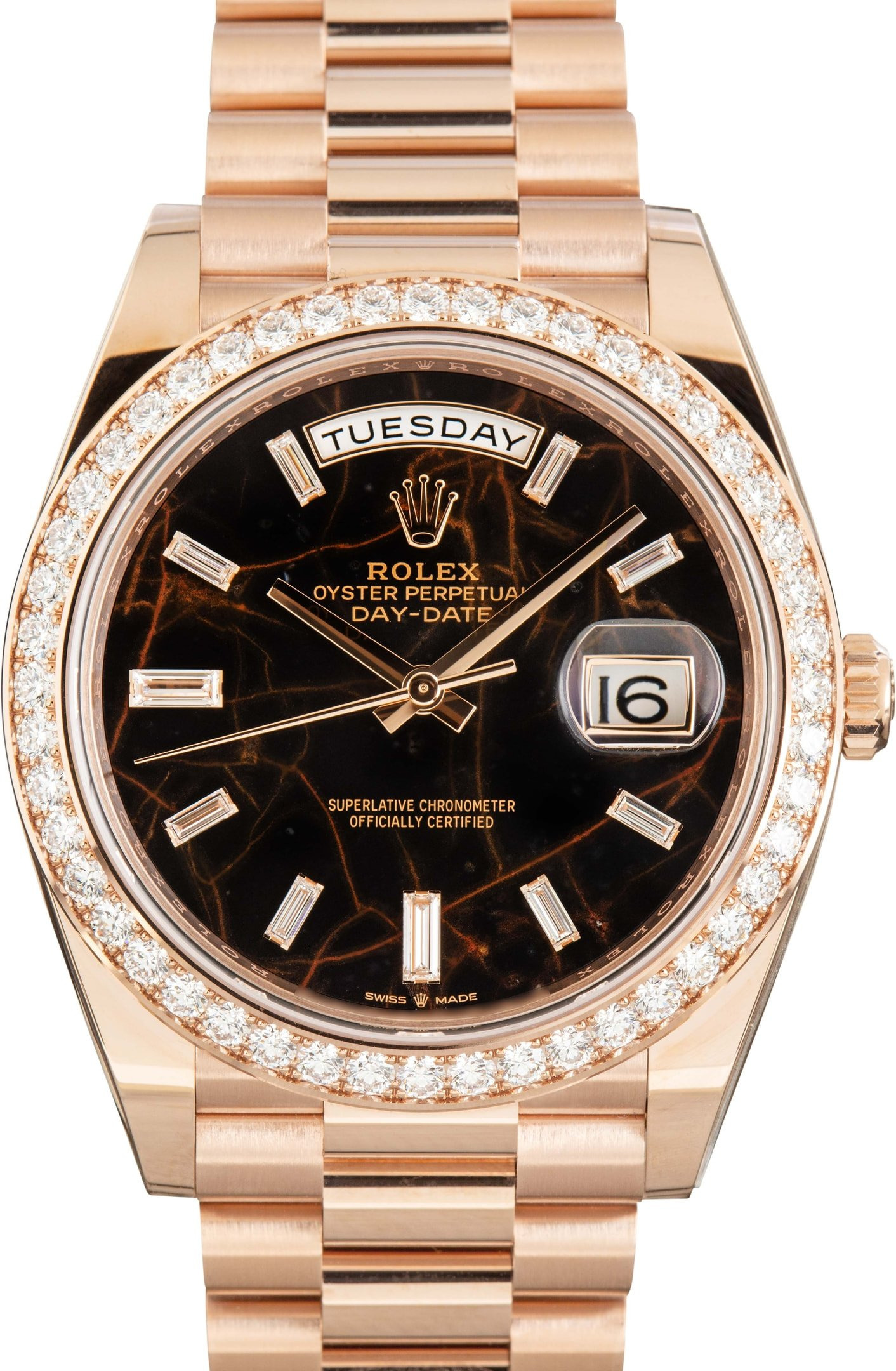 Rolex Day-Date 40 Ref 228345 Eisenkiesel Diamond Dial - 1