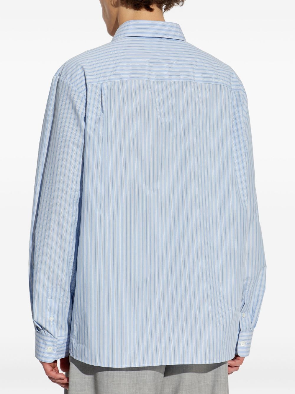 striped button-up shirt - 4