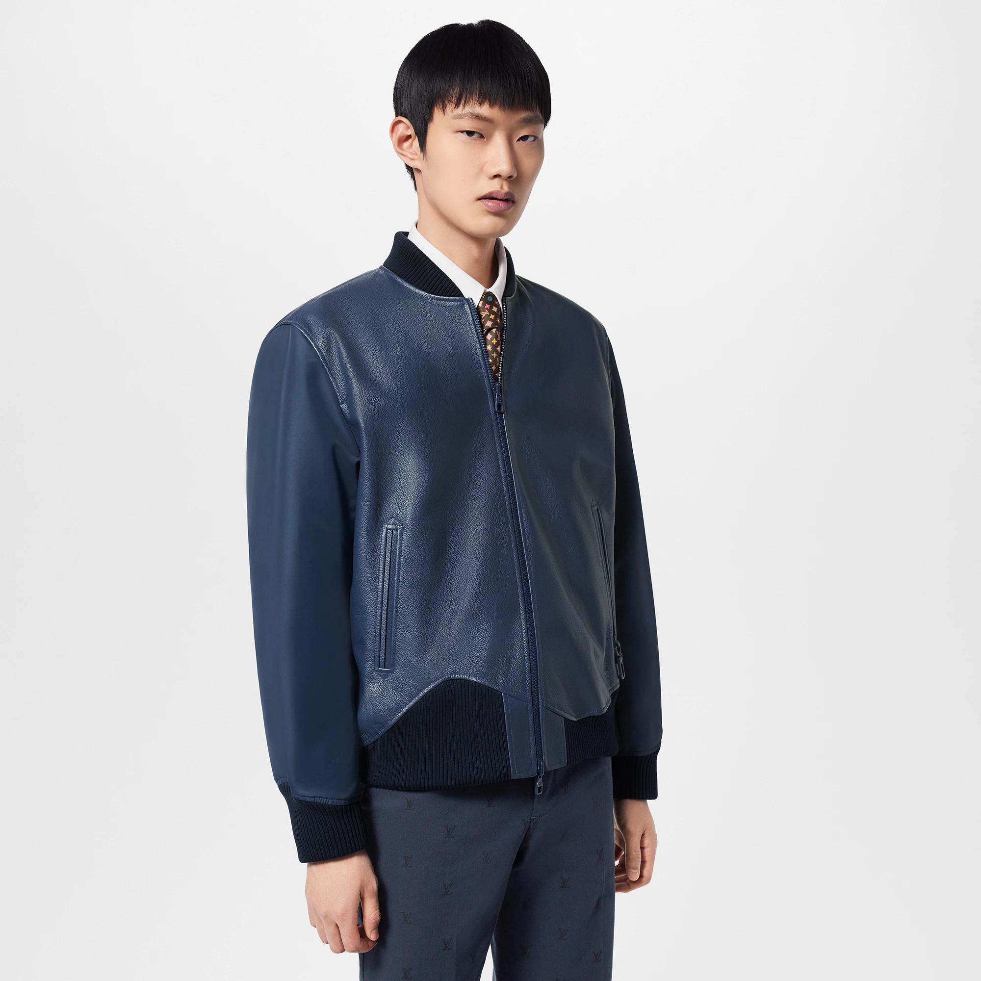 Reversible Leather Nylon Blouson - 2