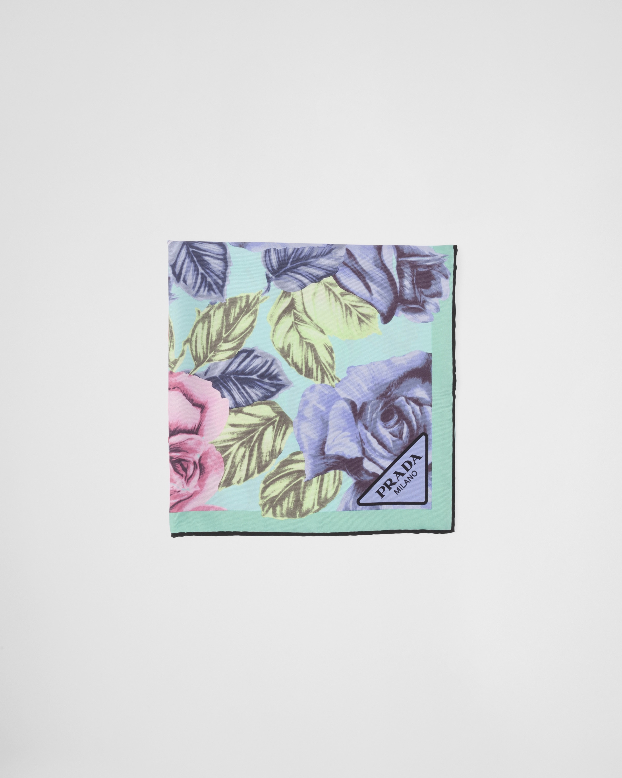 Printed twill scarf - 1