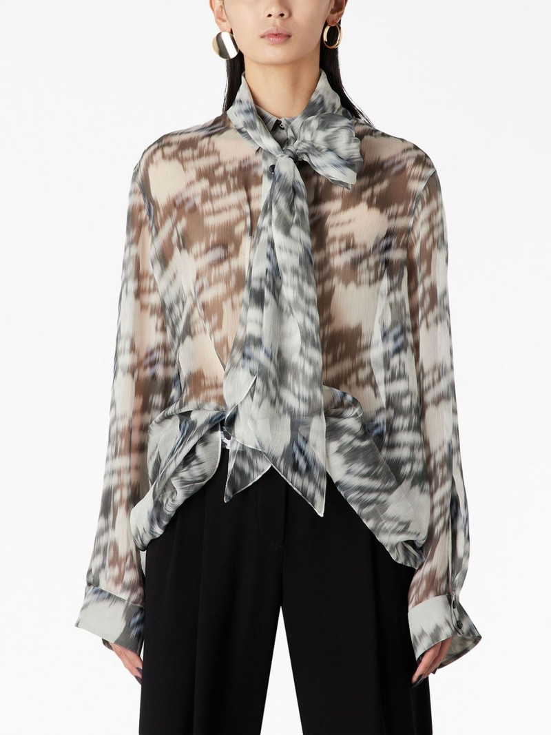 abstract-print silk shirt 3